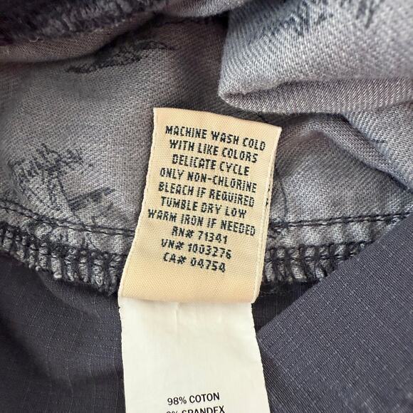 LL Bean Women's Plus Stretch Ripstop Pull-On Capri Pants Slim-Leg Blue - Size 2X - Picture 10 of 10